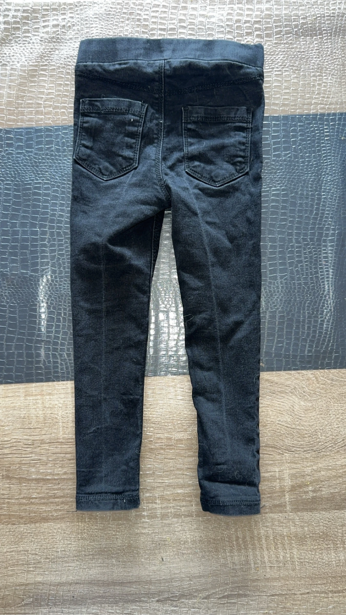 Little girl black jeggings – photo 2